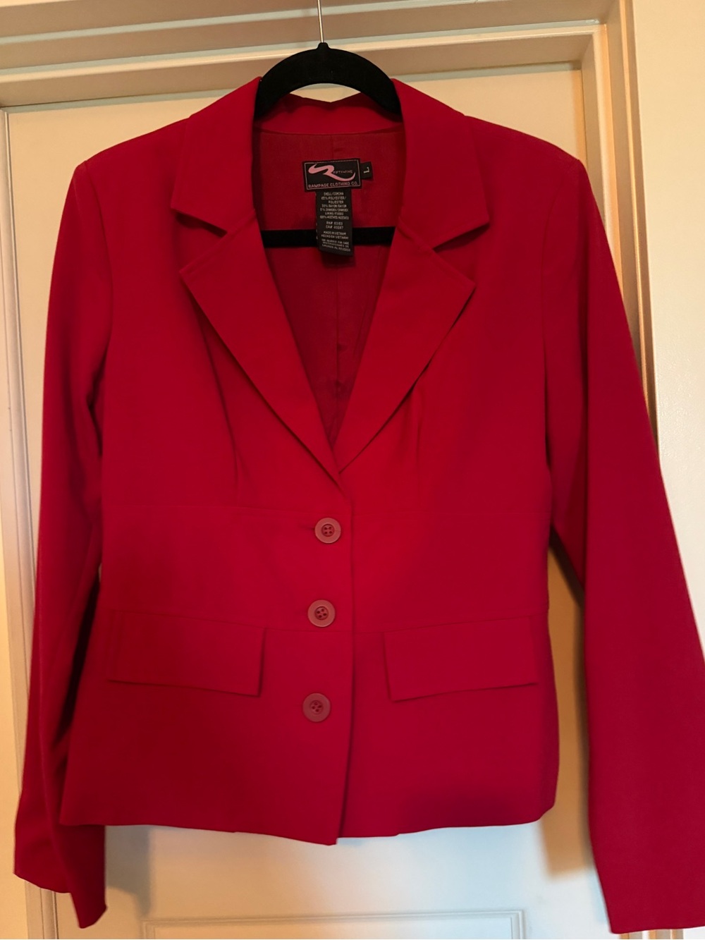 Rampage Vibrant Red Tailored Blazer